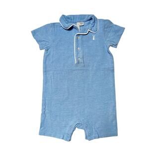 Janie and Jack Baby Bunny Pique Polo Romper Size 12-18 months